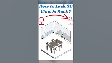 How to Lock 3D View in Revit? #shorts #revit #architecture #tutorial