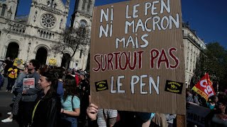 Présidentielle : plusieurs milliers de manifestants contre l'extrême droite • FRANCE 24
