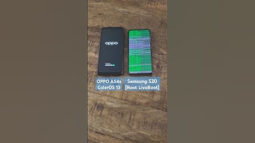 OPPO A54s vs. Samsung S20 boot up! ColorOS 13 vs. Android 12 [Root LiveBoot] #rooted #oppo #samsung