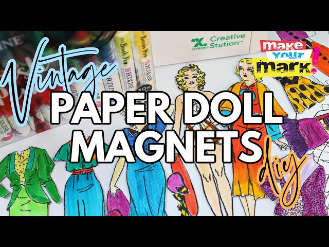 Craftaholics Anonymous®  DIY Magnetic Paper Dolls