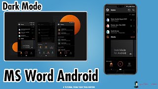 Active Dark Mode on Android MS Office App 2021 [How To Video] screenshot 3