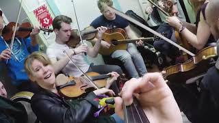 Video thumbnail of "The incredible Natalie MacMaster joins the kitchen fiddle camp jams!"