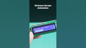 I2C LCD Animation | #arduino #electronics