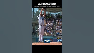 MLB Clayton Kershaw and Dodgers Fans were in Sync #baseball