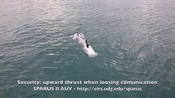 SPARUS II, first test at sea