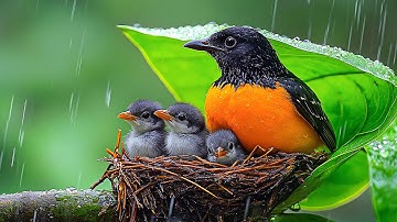 Relaxing Sound of Rain and Birds Chirping ~ Restore Your Mind and Body, Relieve Anxiety and Stress