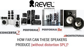 Revel concerta2 performa3 performaBe architectural: w893 w553l c383 max listening position