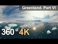 360°, Icebergs of Greenland. Part VI. 4К aerial video