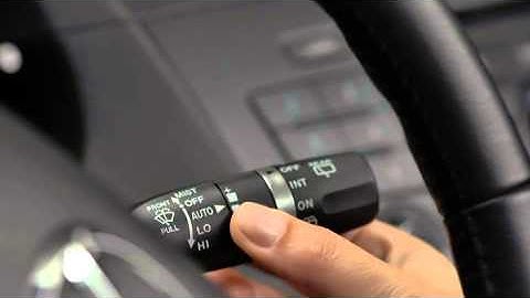 Mazda5 Wipers Washers Rain Sensing