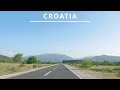 Road from Plitvice lakes to Zadar in Croatia