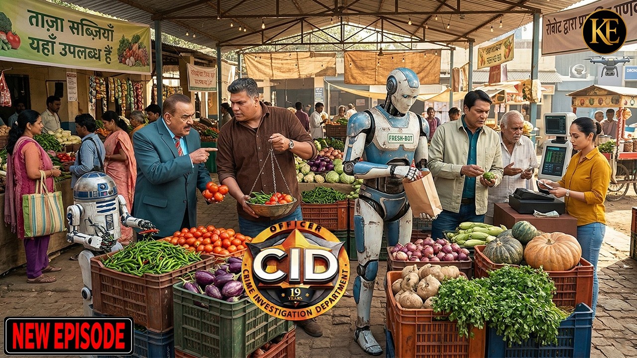 সিআইডি টিম নিজেদের সাথে রোবটদের দিয়ে সবজি বিক্রি করাল | CID | সিটি ই ডি | Latest Episode