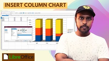 How to insert column chart in libreoffice calc | insert column chart libreoffice calc