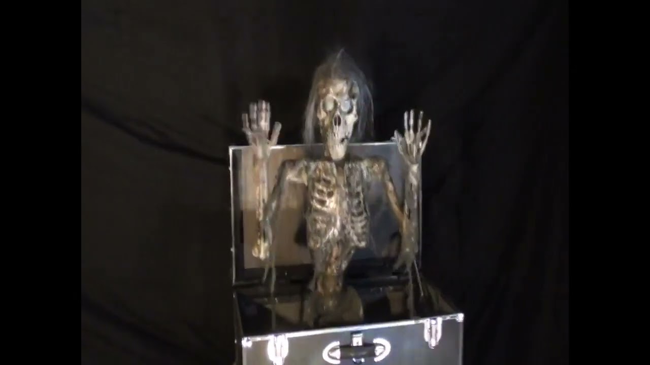 PoisonProps.com ST614 SKELLY TRUNK Haunted House Prop