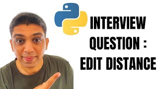 Interview Question : Edit Distance | Minimum Edit Distance Dynamic Programming