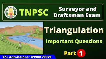 Triangulation: Important Questions | TNPSC Field Surveyor & Draftsman | Admission Open for New batch