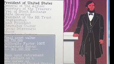 Sid Meiers Railroad Tycoon DOS Game 1990 President