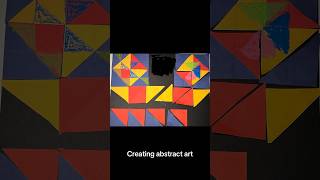 Creating some abstract art, and watching these creative minds at work! #abstract #arttherapy ￼
