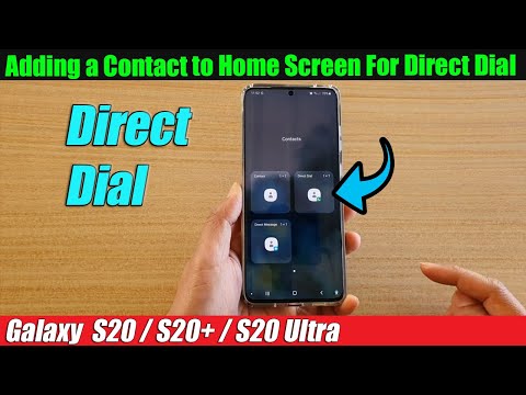 Galaxy S20/S20+: Adding a Contact to Home Screen For Direct Dial hqdefault