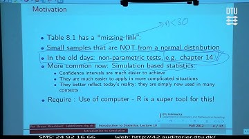 Lect.10A: Introduction To Simulation Lecture 10