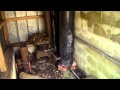 A old wood fired water heater. A old wood fired water heater.