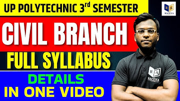 Polytechnic/Diploma 3st Semester Syllabus Civil Engineering || Civil Engineering 2025-26 || BTEUP