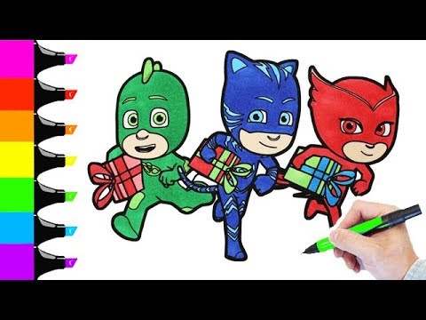 pj-masks-christmas-coloring-book-pages-i-fun-colouring-videos-for-kids