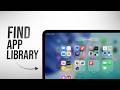 How to Find App Library on iPad (tutorial)