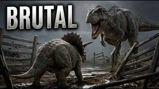 Triceratops vs Large & Medium Carnivore – BRUTAL DINOSAUR BATTLE! - Jurassic World Evolution