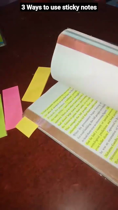 3 ways to use sticky notes😉|| Sticky notes best uses #trending#youtubeshorts #viral #uses #subscribe