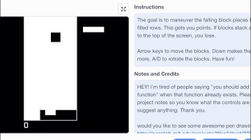 Tetris (scratch) 1 line