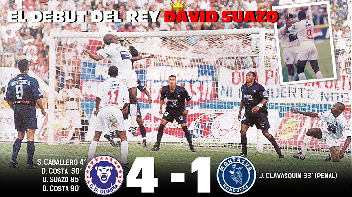 OLIMPIA 4-1 MONTAGUA | TORNEO 1999 | EL DEBUT DEL REY DAVID SUAZO | 18/ABRIL/1999 |