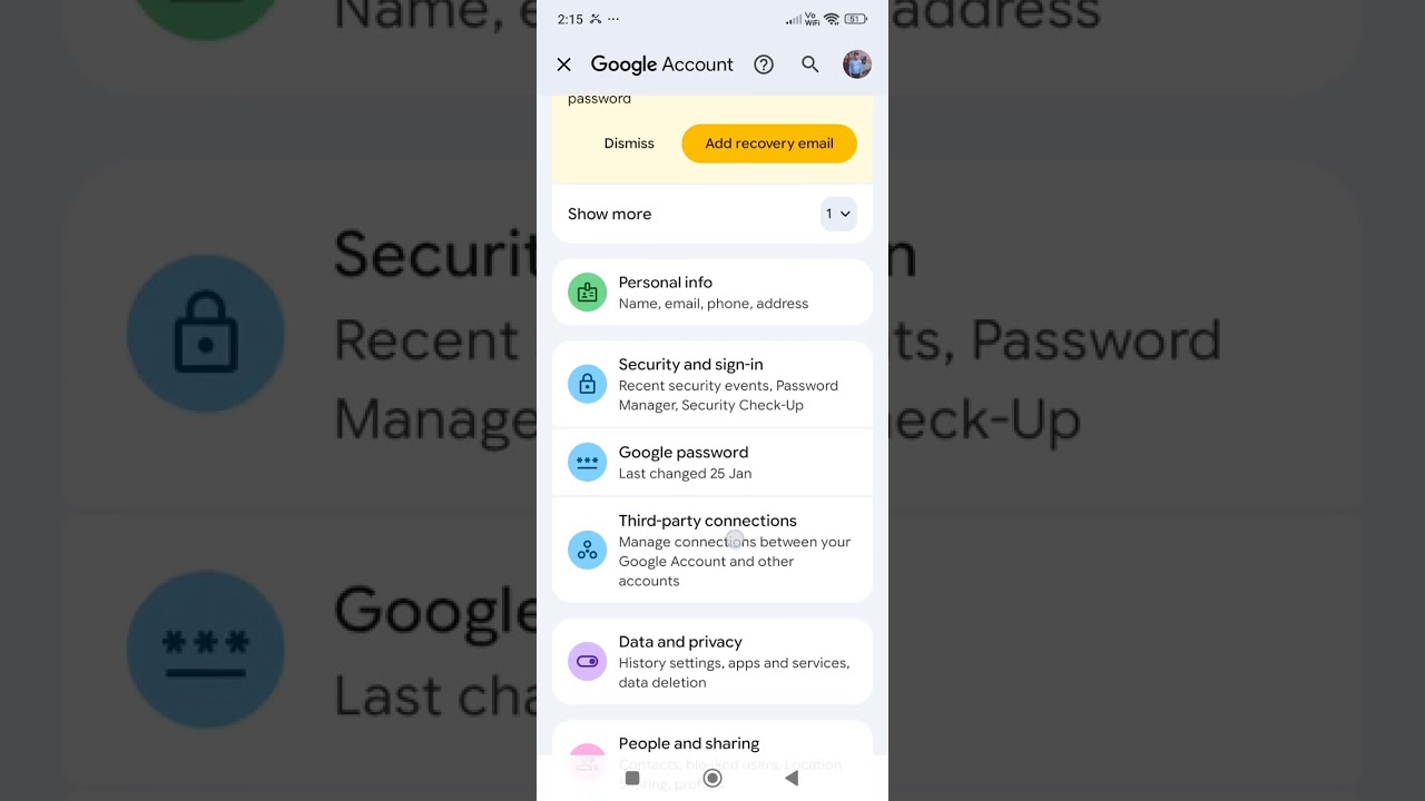 email ka password change karne ke liye sikhayen