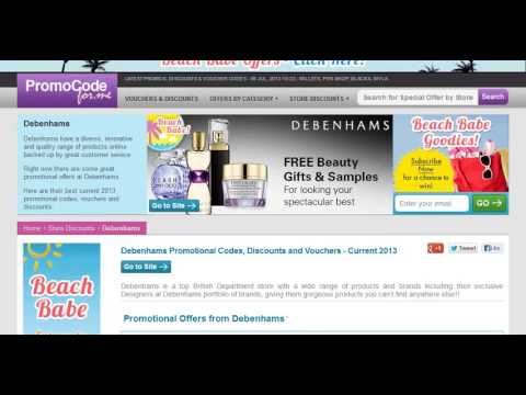 Debenhams – Promo Codes, Discount Codes & Vouchers July 2013