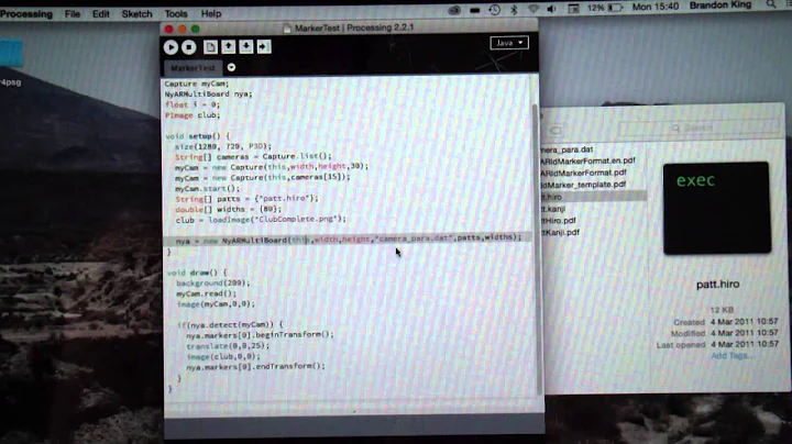 Reactive Surface: Processing AR Detection Test