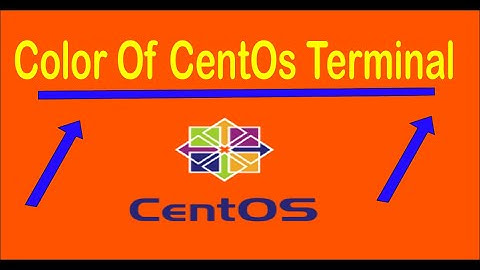How to change terminal color of CentOS