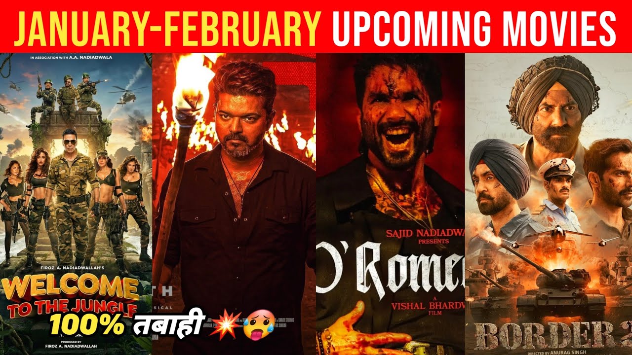 Top 10 Upcoming Movies Releasing January To February 2026(Hindi)||Upcoming Bollywood & South Indian