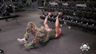 DUMBBELL HIP RAISE TO KNEE TUCK
