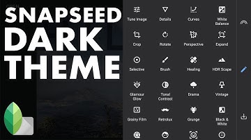 Snapseed - Dark Theme | Android | iPhone