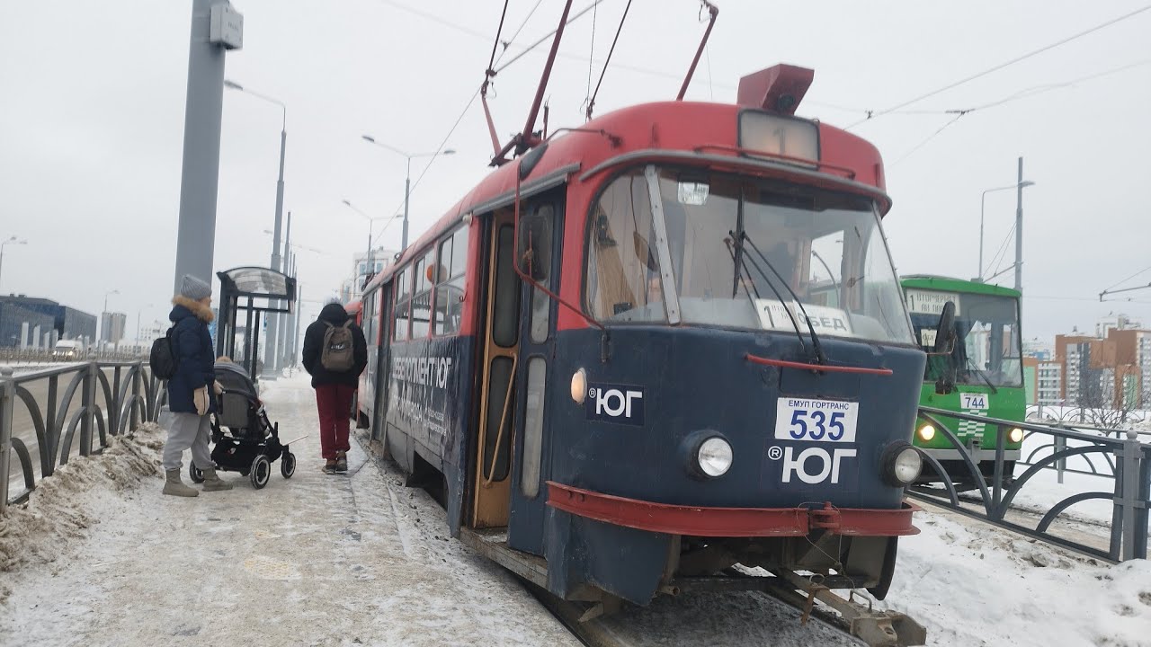Трамвай №1 (Екатеринбург). Улица Академика Парина - Вторчермет (до Автовокзала).