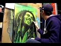 Bob Marley timelapse painting by johanart.cz