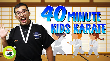 40 Minute Kids Karate Lesson | Dojo