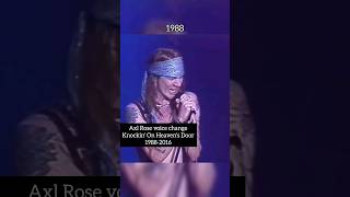 Axl Rose voice change Knockin' On Heaven's Door 1988-2016 #gunsnroses #axlrose #music #fyp #shorts
