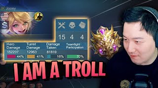 I pick troll Layla solo rank | Mobile Legends