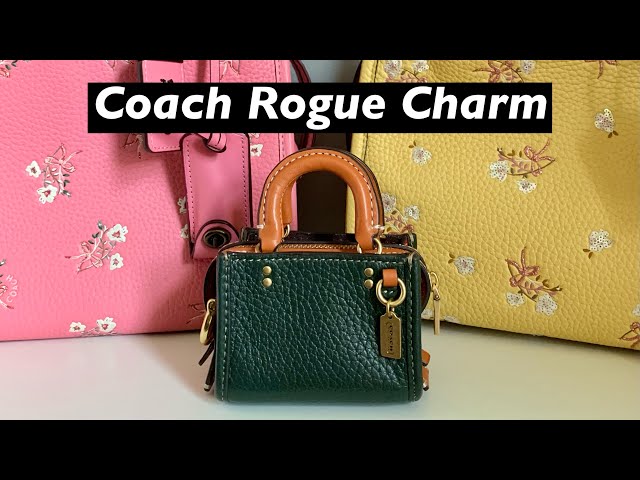 Coach, Bags, Mini Rogue Bag Charm With Tea Rose New With Tag