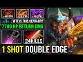 WTF 1 SHOT DOUBLE EDGE Khanda Max Strength 7700 HP Max Return DMG Centaur Warrunner Dota 2