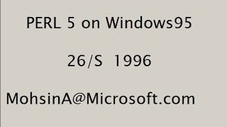 Learning Perl5 on win95 screenshot 1