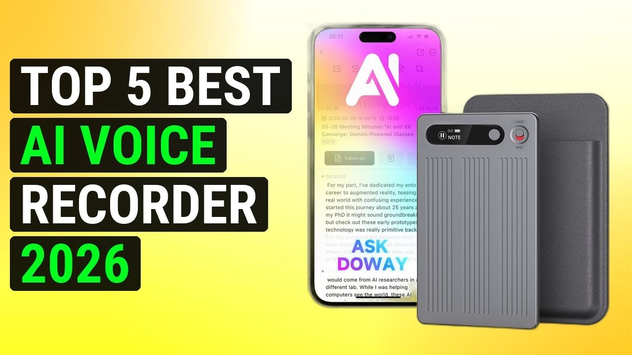 Top 5 Best Ai Voice Recorder 2026 | Ultimate Ai Voice Recorder