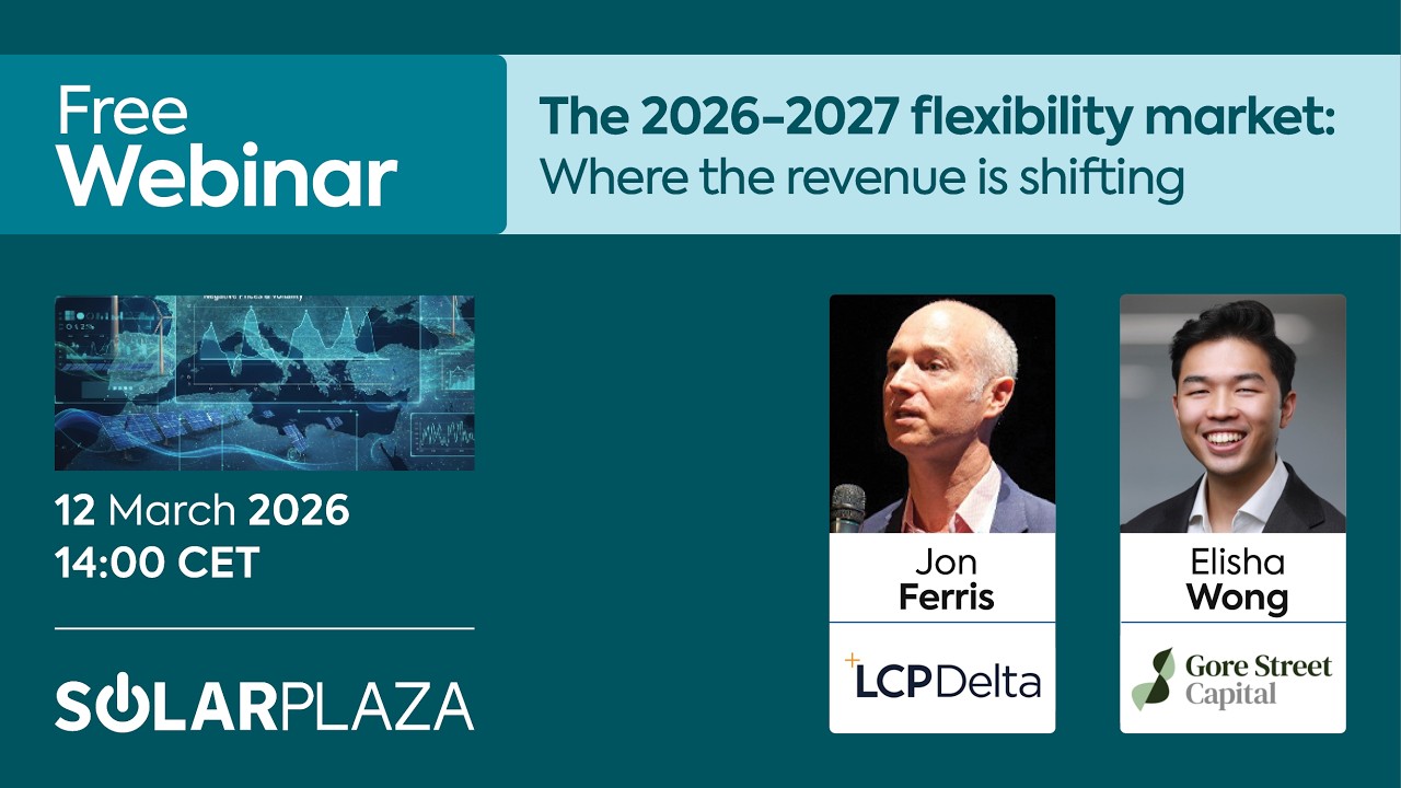 Solarplaza Webinar | The 2026-2027 flexibility market: Where the revenue is shifting