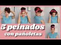 PEINADOS con PAÑOLETAS para CABELLO RIZADO (IDEALES para el VERANO)