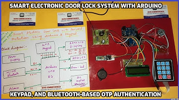 Smart Electronic Door Lock System with Arduino, Keypad, and Bluetooth-based OTP Authentication #diy